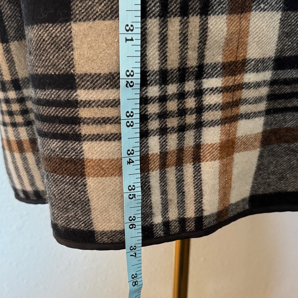 Keren Hart Plaid Belted Coatigan size XL - Picture 13 of 13